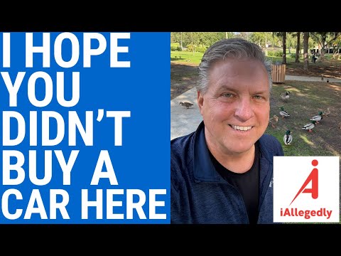 I Hope You Didn't Buy a Car Here