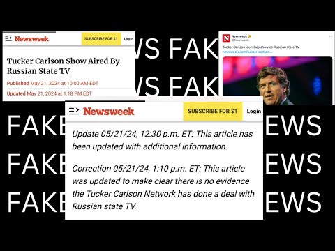 Newsweek Embarrassingly 'Walks Back' Fake News Story About Tucker Carlson's Russian TV Launch