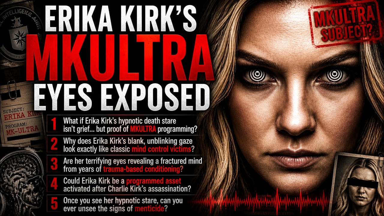 Erika Kirk's MKULTRA Eyes Exposed: The Hypnotic Death Stare Nobody Can Unsee!