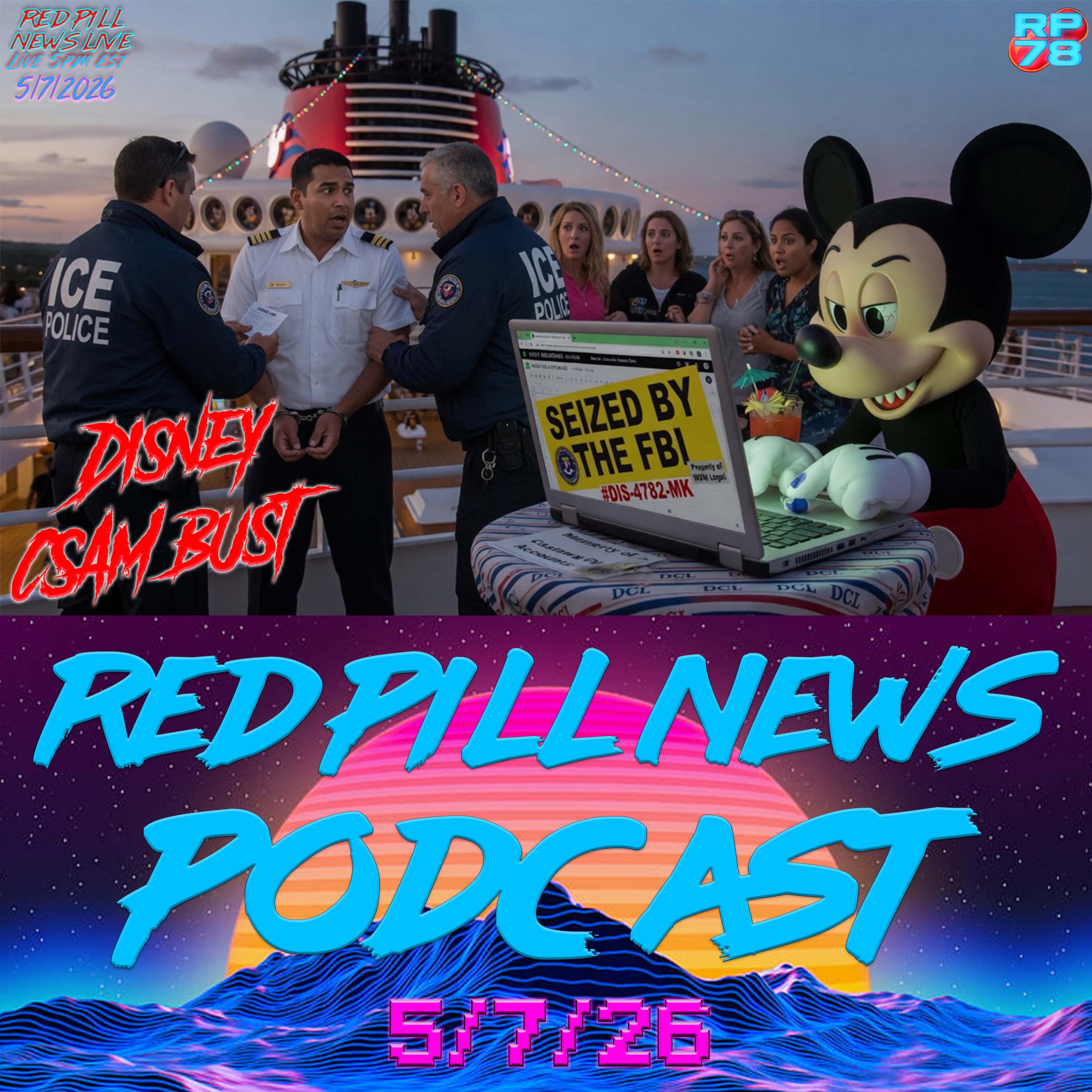 Disney Magic Nightmare - 28 Arrested on CSEM Charges on Red Pill News Live episode artwork