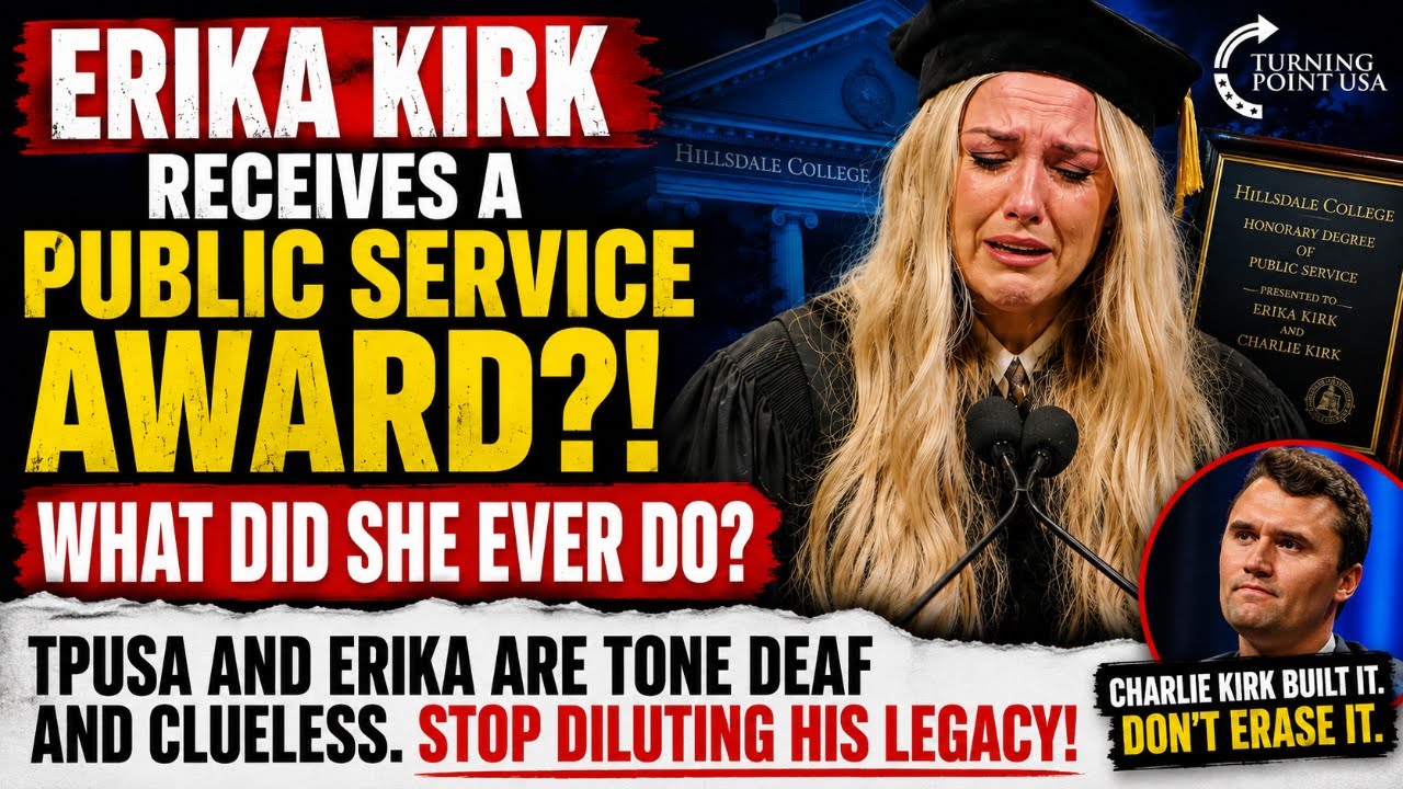 What Did Erika Kirk EVER Do? Gets Charlie Kirk Legacy Award While DESTROYING His Legacy!