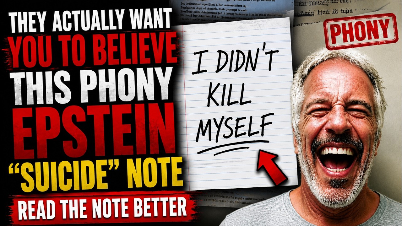 THEY WANT YOU TO BELIEVE This FAKE Epstein 'SUICIDE' NOTE – EXPOSED!