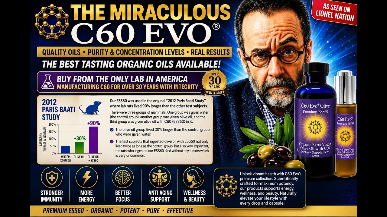C60 ESS60 Olive Oil: 90% Lifespan Extension & Total Tumor Elimination in 2012 Baati Study