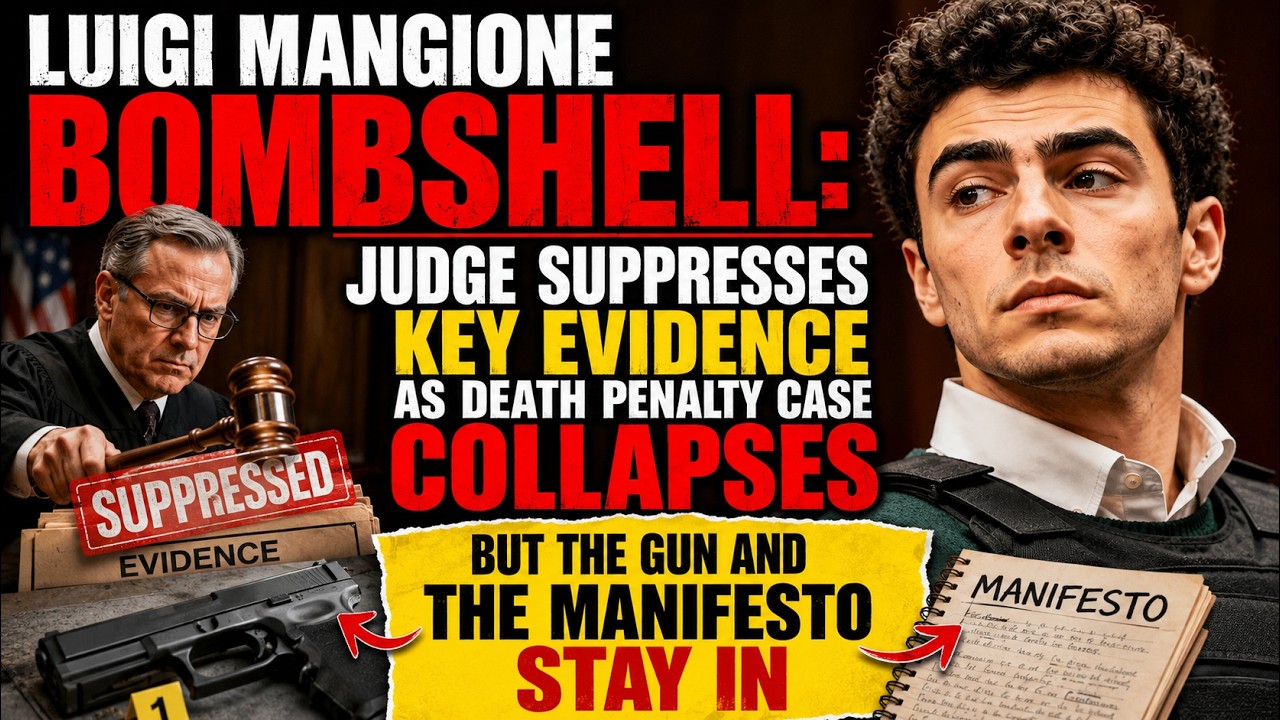 Luigi Mangione Wins HUGE Court Battle — Prosecutors Lose Evidence but Keep “Manifesto” and Gun