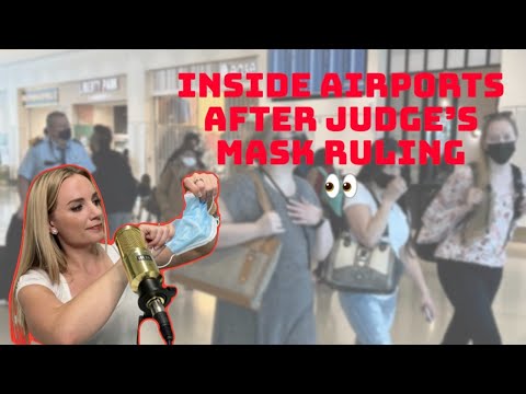 Inside Airports After Judge Rules Mask Mandate Illegal